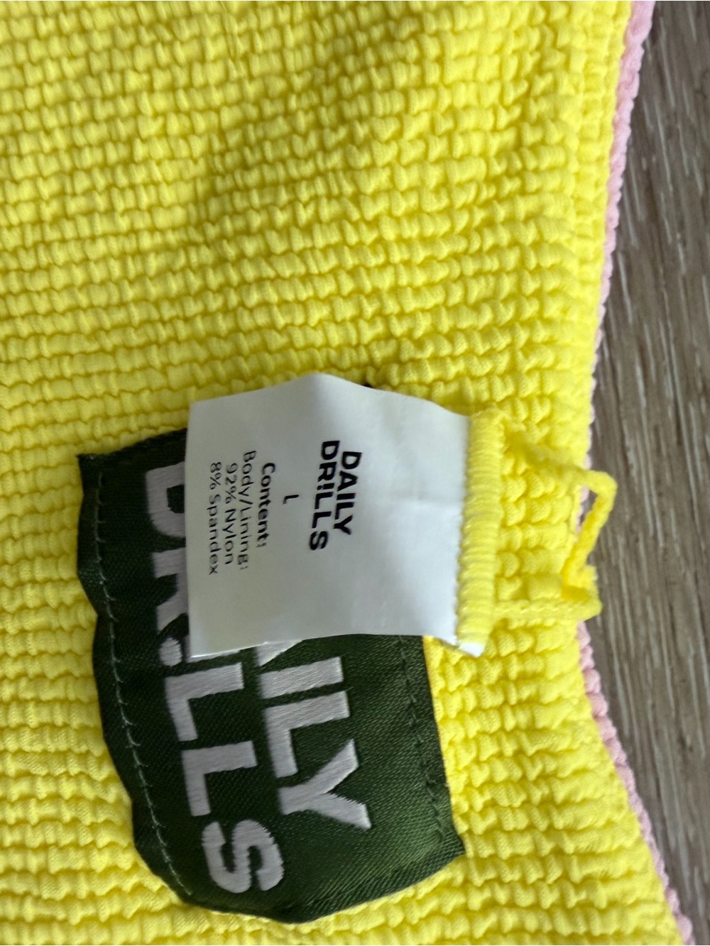 Daily Drills Pink & Yellow Reversible Bikini Set - Picture 6 of 6